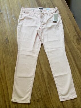 New!! NYDJ Alina Convertible Ankle - Pink Chiffon Denim Jeans